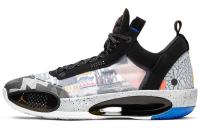 Jordan Air Джордан 34 Low Топ Баскетбольные кроссовки Мужской Черный Белый Международная версия