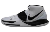 Nike Kyrie 6 Irving 6 Амортизация Износостойкий MID Топ Баскетбольные кроссовки Мужские Серый Черный