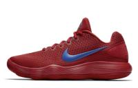Nike Hyperdunk 2017 Нескользящий Легкий Низкий Топ Баскетбольные Кроссовки Мужские Красный Синий