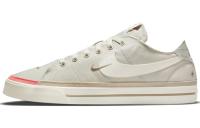 Nike Court Legacy CNVS Логотип Slip-on Резиновые амортизаторы Низкий топ Скейтборд Кроссовки Мужские Серый