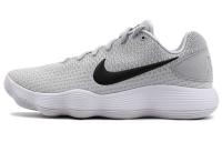 Nike Hyperdunk 2017 Slip-Resistant Низкие Баскетбольные Кроссовки для Игры Мужские Серый Белый