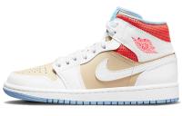 Jordan Air Jordan 1 Винтажные баскетбольные кроссовки MID Топ Женские