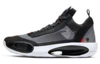 Jordan Air Jordan 34 Low Heritage Low Топ Баскетбольные кроссовки для игры Мужской Черный Красный Международная версия