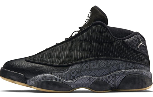Jordan Air Jordan 13 Ретро Low Quai 54 Low Топ Винтажные баскетбольные кроссовки Мужской Серый черный