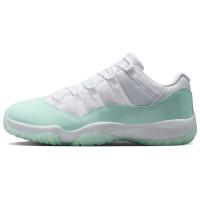 Jordan Air Jordan 11 Винтажные баскетбольные кроссовки низкий топ белый зеленый унисекс