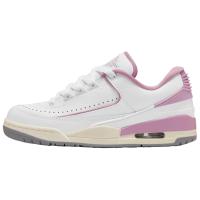 Jordan Air Джордан 2 Нижняя юбка Устойчивая к истиранию MID Топ Винтажные баскетбольные кроссовки Унисекс Белый фиолетовый