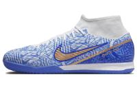 Nike Zoom Mercurial Superfly 9 IC IN Для помещений Противоскользящие Легкие Амортизирующие Футбольные бутсы Мужские Синие Белые