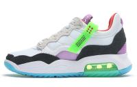 Джордан MA2 Low Беговые кроссовки Мужские Белый Зеленый Фиолетовый