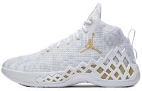 Jordan Jumpman Diamond MID Дышащий и Легкий MID Баскетбольные кроссовки Мужские Белый Золото