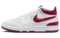 Nike Mac Attack 'Красный Crush' Устойчивый к истиранию Дышащий MID Скейтбординг Кроссовки Унисекс Белый Красный