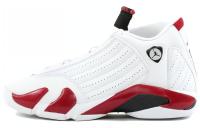 Jordan Air Jordan 14 Ретро Конфетный Трость MID Топ Винтажные баскетбольные кроссовки Мужской Белый Красный 2006