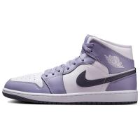 Jordan Air Jordan 1 Нижняя юбка Устойчивая к истиранию MID Топ Винтажные баскетбольные кроссовки Унисекс Белый фиолетовый