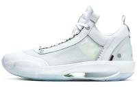 Jordan Air Джордан 34 Low 'Pure Money' Low Топ Баскетбольные кроссовки для игры Мужской Белый серебристый Международная версия
