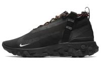 Nike ISPA React LW WR MID Амортизация Противоскользящий Легкий MID Топ Повседневный Унисекс Черный