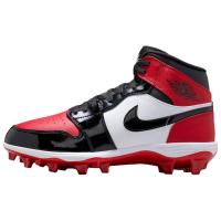 Jordan Air Jordan 1 Нижняя юбка Устойчивая к истиранию Регби Обувь Мужская Красный Черный