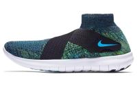 Nike Free RN Дышащий MID Топ Беговые кроссовки Мужской Синий Зеленый