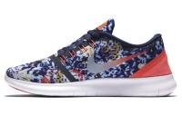 Nike Free RN Устойчивый к истиранию Дышащие Низкие Беговые кроссовки Женские Синие