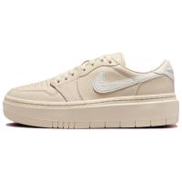 Jordan Air Jordan 1 Амортизаторы Устойчивые к истиранию Низкий Топ Винтажные баскетбольные кроссовки Женские Экрю