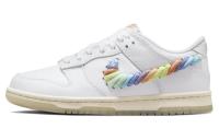 NIKE Dunk Детские Скейтбординги Низкие Белые Унисекс