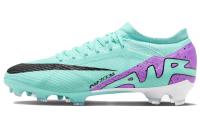 Nike Mercurial Vapor 15 FG Твердый грунт противоскользящие и устойчивые к истиранию футбольные бутсы мужские зеленый фиолетовый