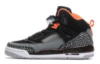 Джордан Spizike Air Non Slip Легкий MID Топ Винтажные баскетбольные кроссовки Женские Черный Оранжевый Серый