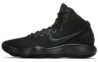Nike Hyperdunk 2017 Амортизаторы Устойчивые к истиранию Высокие Баскетбольные Кроссовки Мужские Черные