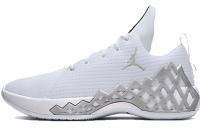 Jordan Jumpman Diamond LOW PF Non Slip Легкий Низкий Топ Баскетбольные кроссовки Мужской Белый Серебряный