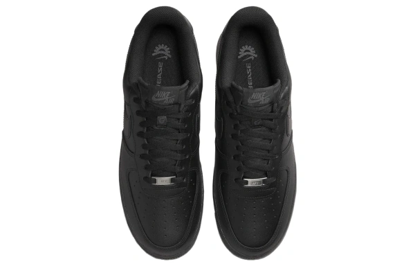 Nike Air FORCE 1 Кроссовки для скейтбординга Низкие Черные Мужские