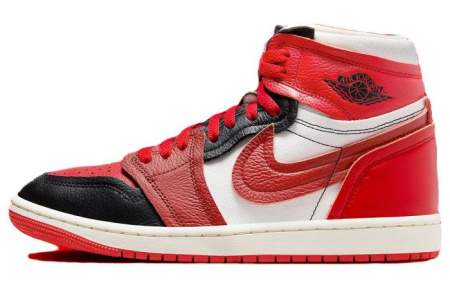 Jordan Air Jordan 1 Винтажные баскетбольные кроссовки Высокий верх Красный Белый Черный Женские
