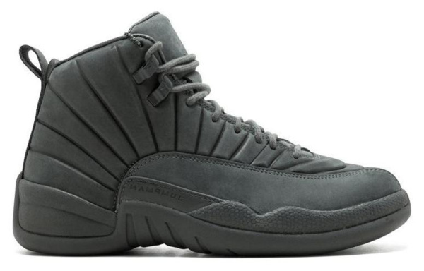 Jordan Air Jordan 12 Retro PSNY High Top Винтажные баскетбольные кроссовки Мужские Серые