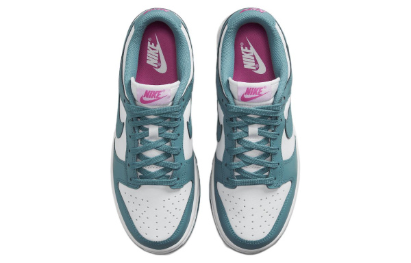 Nike Dunk Low Slip Resistant Shock Absorbers с свойствами устойчивости к истиранию Низкие кроссовки для скейтбординга Женские Белые