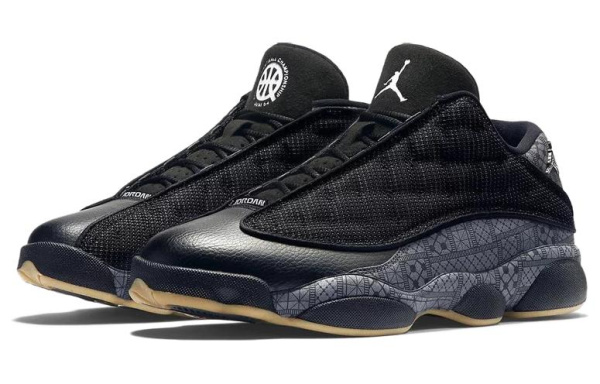 Jordan Air Jordan 13 Ретро Low Quai 54 Low Топ Винтажные баскетбольные кроссовки Мужской Серый черный