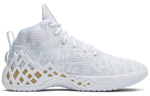 Jordan Jumpman Diamond MID Дышащий и Легкий MID Баскетбольные кроссовки Мужские Белый Золото