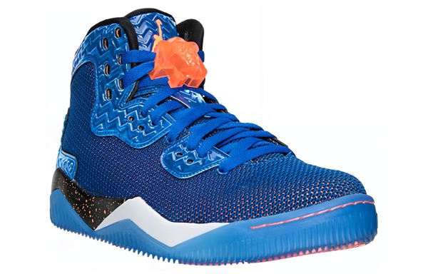 Джордан Spizike Forty 'Knicks' Синий Амортизация Износостойкий Высокий Топ Винтажные Баскетбольные Кроссовки Мужские Синий