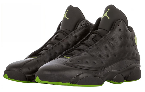 Jordan Air Jordan 13 Ретро Altitudes2005 Высокие Топы Винтажные Баскетбольные Кроссовки Мужские Черные Зеленые