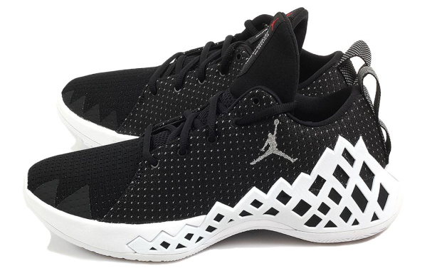 Jordan Jumpman Diamond Low Топ Баскетбольные кроссовки Мужской Черный Белый
