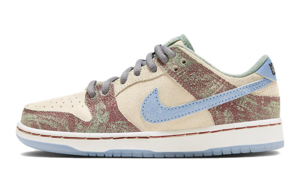 NIKE Dunk SB Детские Скейтбординги Низкие Топы Экрю Kids