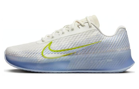 Nike Air Zoom Vapor 11 Устойчивые к истиранию Низкие Кроссовки для тенниса Женские Белые Синие