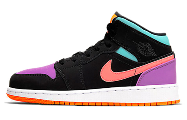 Jordan Air Jordan 1 Детские баскетбольные кроссовки MID Топ Унисекс