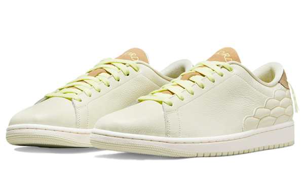Jordan Air Jordan 1 Centre Court Low Топ Винтажные баскетбольные кроссовки Унисекс Кокосовое молоко