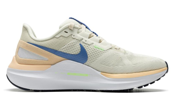 Nike Zoom Structure 25 Беговые кроссовки Низкий верх Бежевый Синий Женские