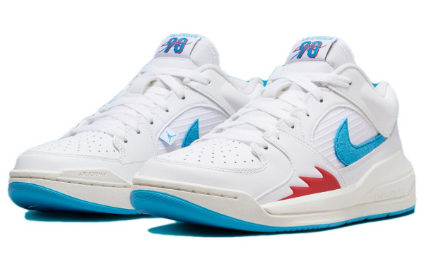 Джордан Stadium 90 Slip Resistant Low Top Casual Женская Белый Синий Красный