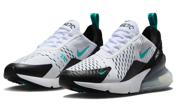 Nike Air Max 270 Low Топ Беговые кроссовки Женские Черный белый
