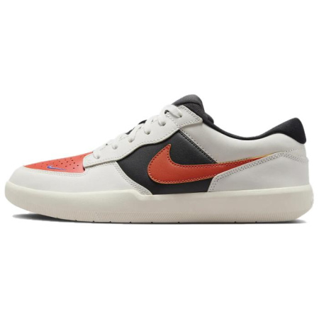 Nike SB Force 58 Slip-on Устойчивый к истиранию Низкий Топ Скейтборд Кроссовки Унисекс Белый