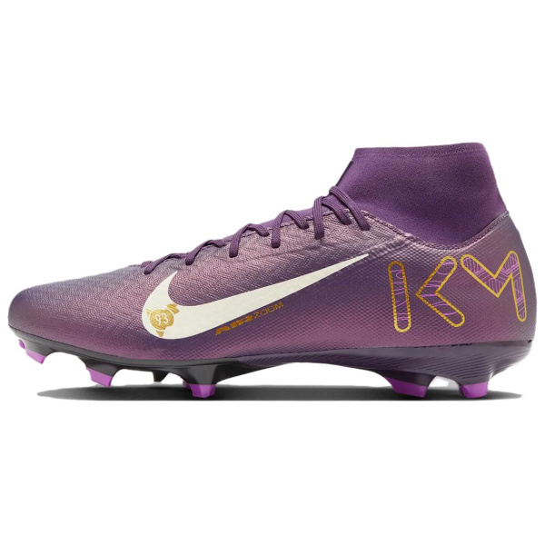 Nike Mercurial Superfly 10 Slip-Resistant Abrasion-Resistant Football Cleats Unisex Purple Найк Меркуриал Суперфлай 10 Противоскользящие Устойчивые к Износу Футбольные Бутсы Унисекс Фиолетовый