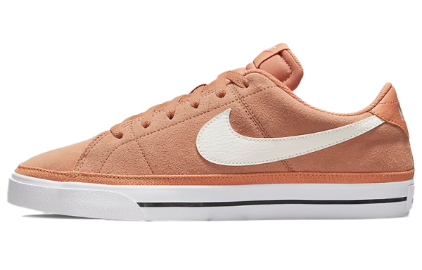 Nike Court Legacy Замша Устойчивая к истиранию Легкий Низ Резистентный Низкий Топ Скейтборд Кроссовки Мужские Розово-оранжевые