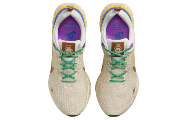Nike React Infinity Run Flyknit 3 Low Топ Повседневные Беговые Кроссовки Мужские Коричневые