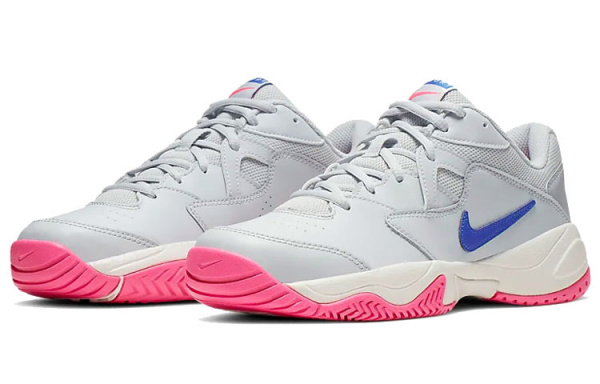Nike Court Lite 2 Амортизаторы Slip-Resistant Low Top Теннисные Кроссовки Женские Серый Розовый