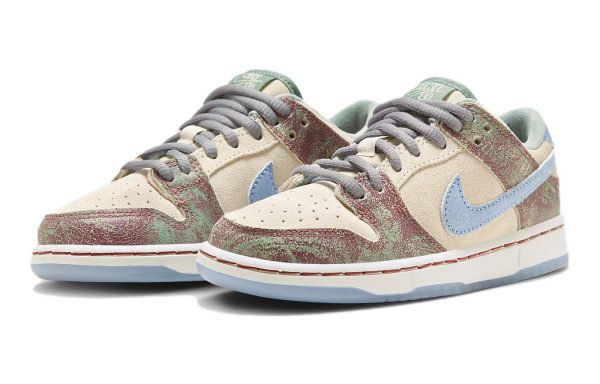 NIKE Dunk SB Детские Скейтбординги Низкие Топы Экрю Kids