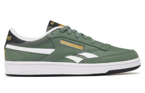 reebok Club C Series Кроссовки для скейтбординга Низкие Зеленые Белые Унисекс